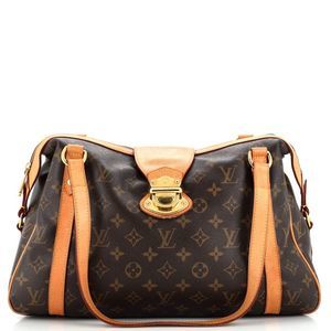 Louis Vuitton Stresa Handbag Monogram Canvas GM Brown